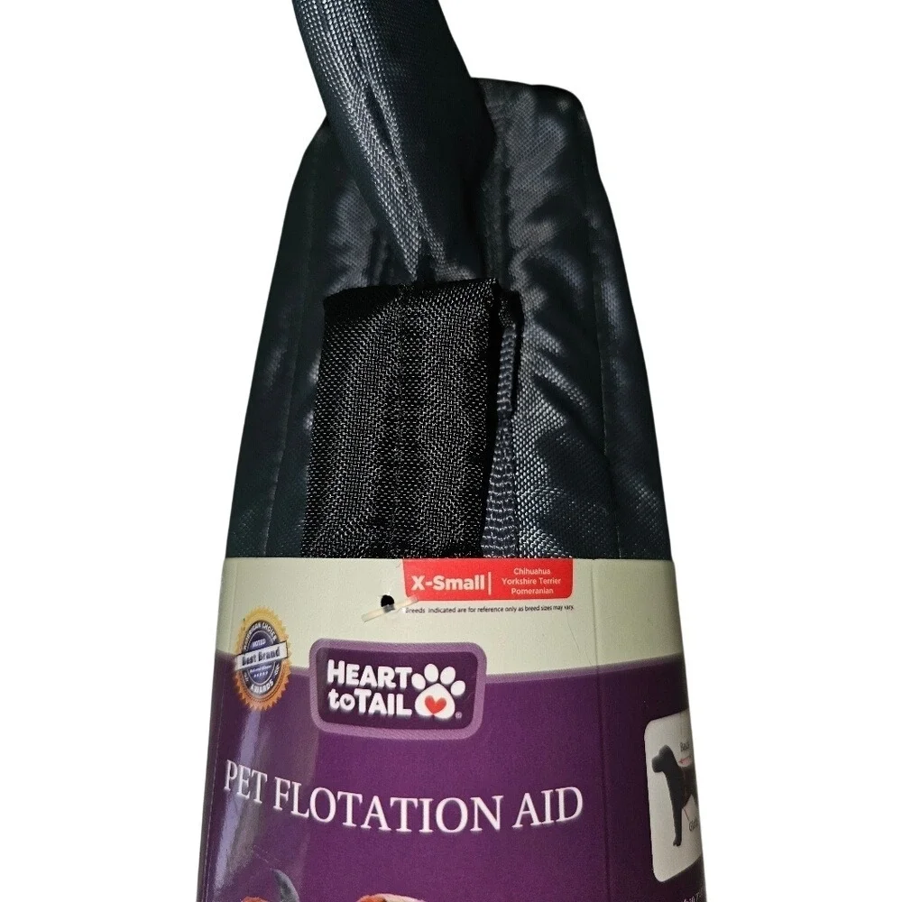 Heart to Tail Pet Flotation Aid with a shark fin! Size XS 5-15lbs